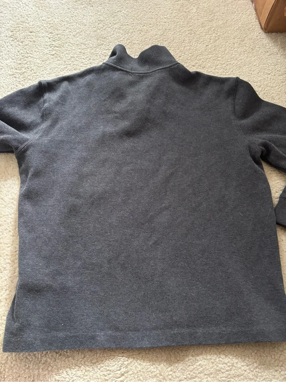 Polo by Ralph Lauren Charcoal Gray Quarter-Zip Sweater